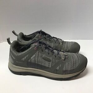 KEEN Terradora II Waterproof Hiking Shoes Gray Pink Low Top Womens 9.5